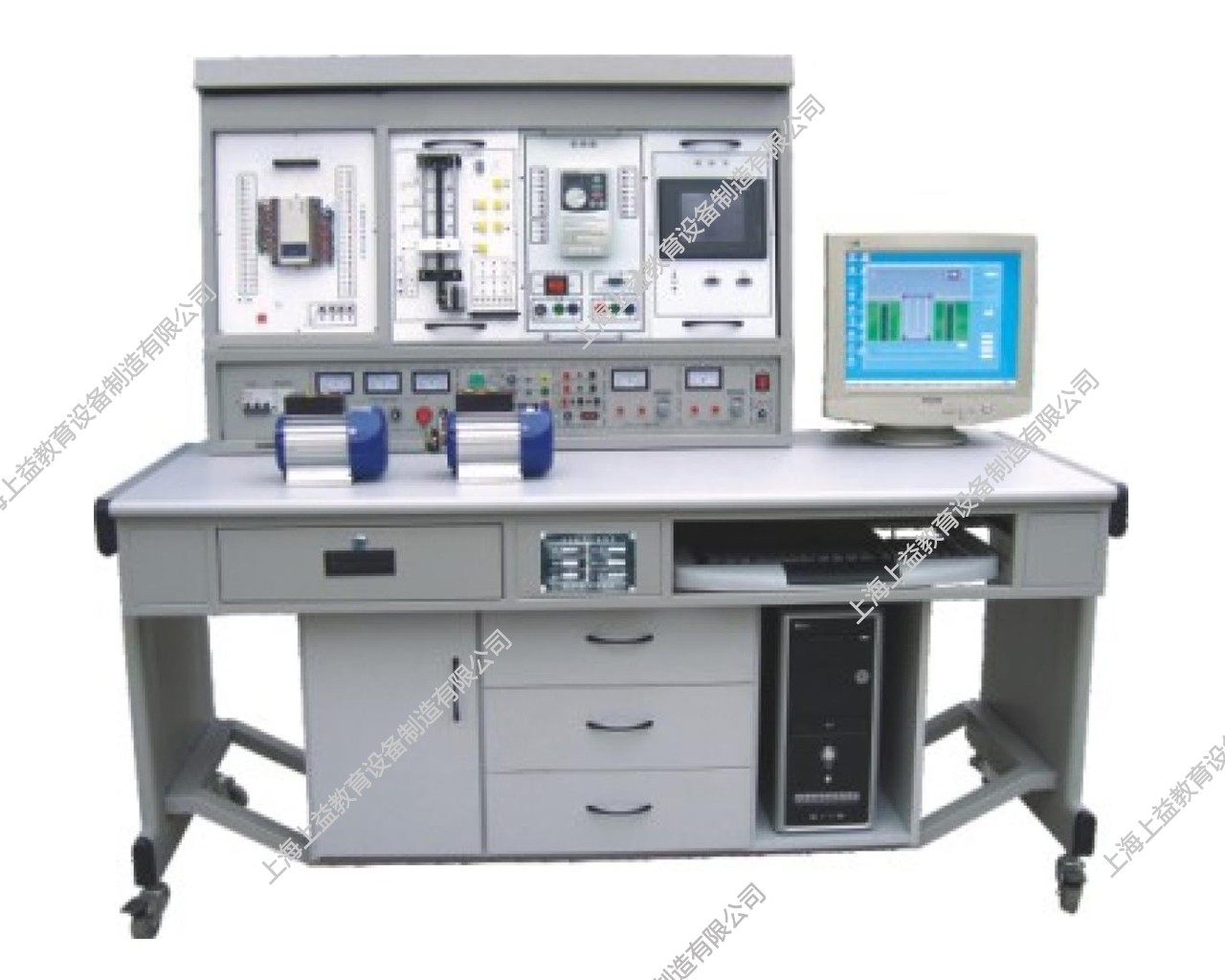 SYPLC-104A網(wǎng)絡型PLC可編程控制器/變頻調(diào)速及電氣控制實驗裝置（PLC、變頻器、觸摸屏、電氣控制）