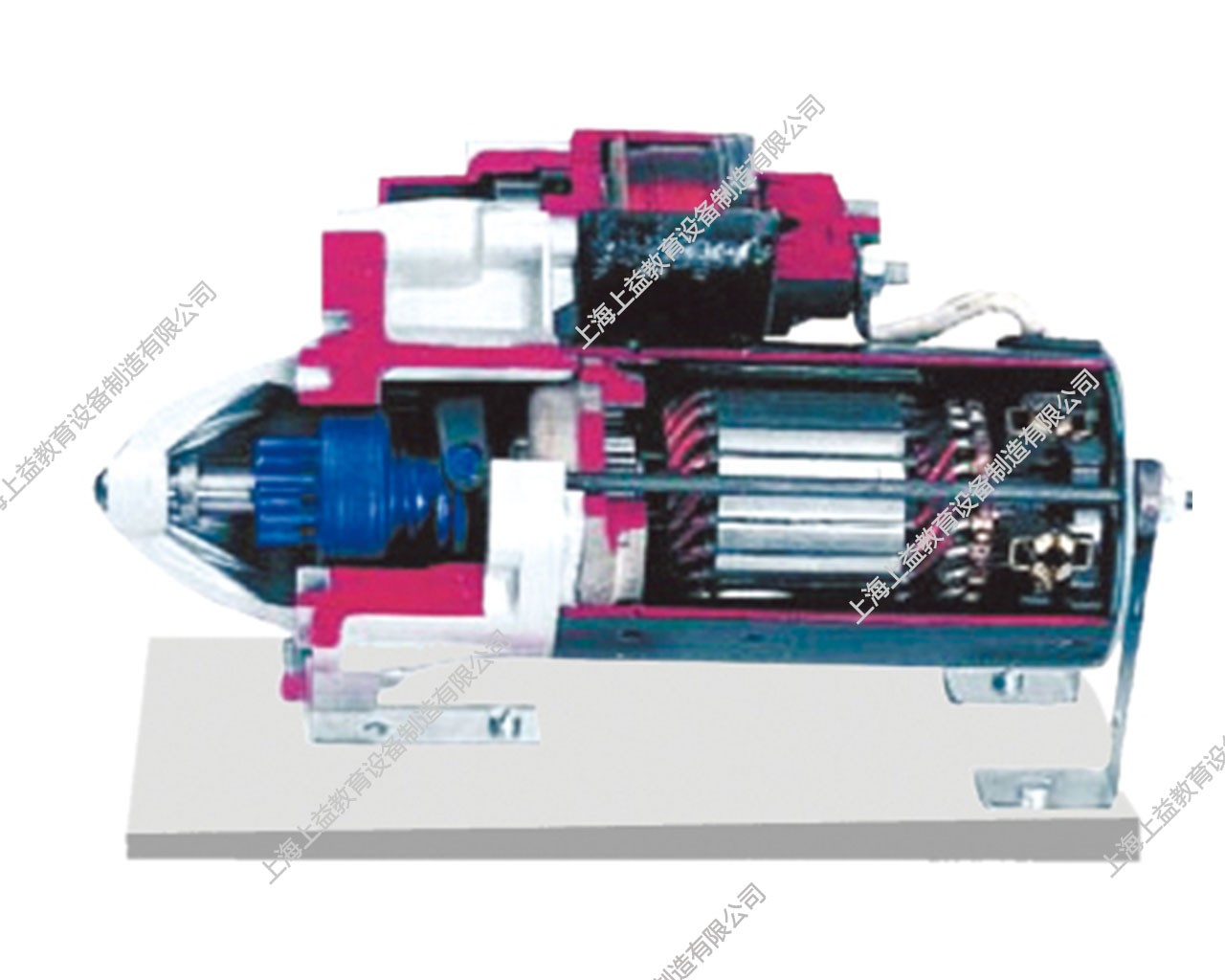 帶齒輪減速裝置的起動機(jī)解剖模型